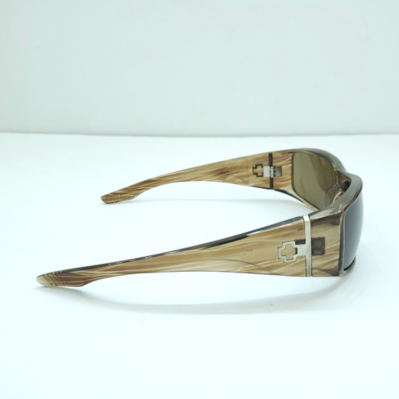 Spy Optics Cooper XL Sunglasses Tortoise Brown Stripe Lens - Scratches - Picture 4 of 6